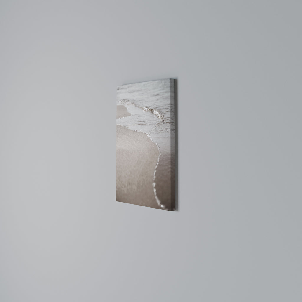 SILKEN SHORELINE DANCE Vertical Canvas Print