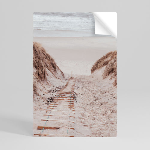 HIDDEN COASTLINE TREK Självhäftande Vertikal Poster