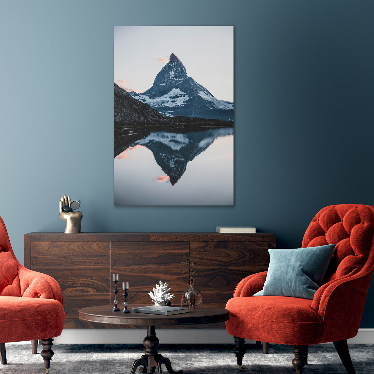 MEMORY OF MATTERHORN Cuadro en lienzo vertical