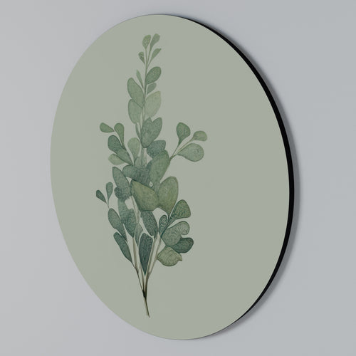 EUCALYPTUS TWIG Round Wall Art