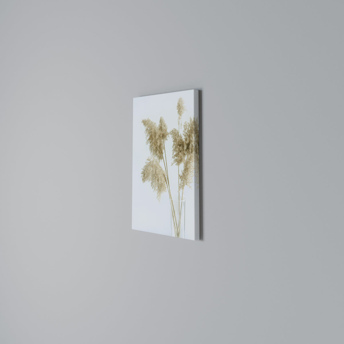 ELEGANT GRASSY SERENITY Quadro em tela vertical