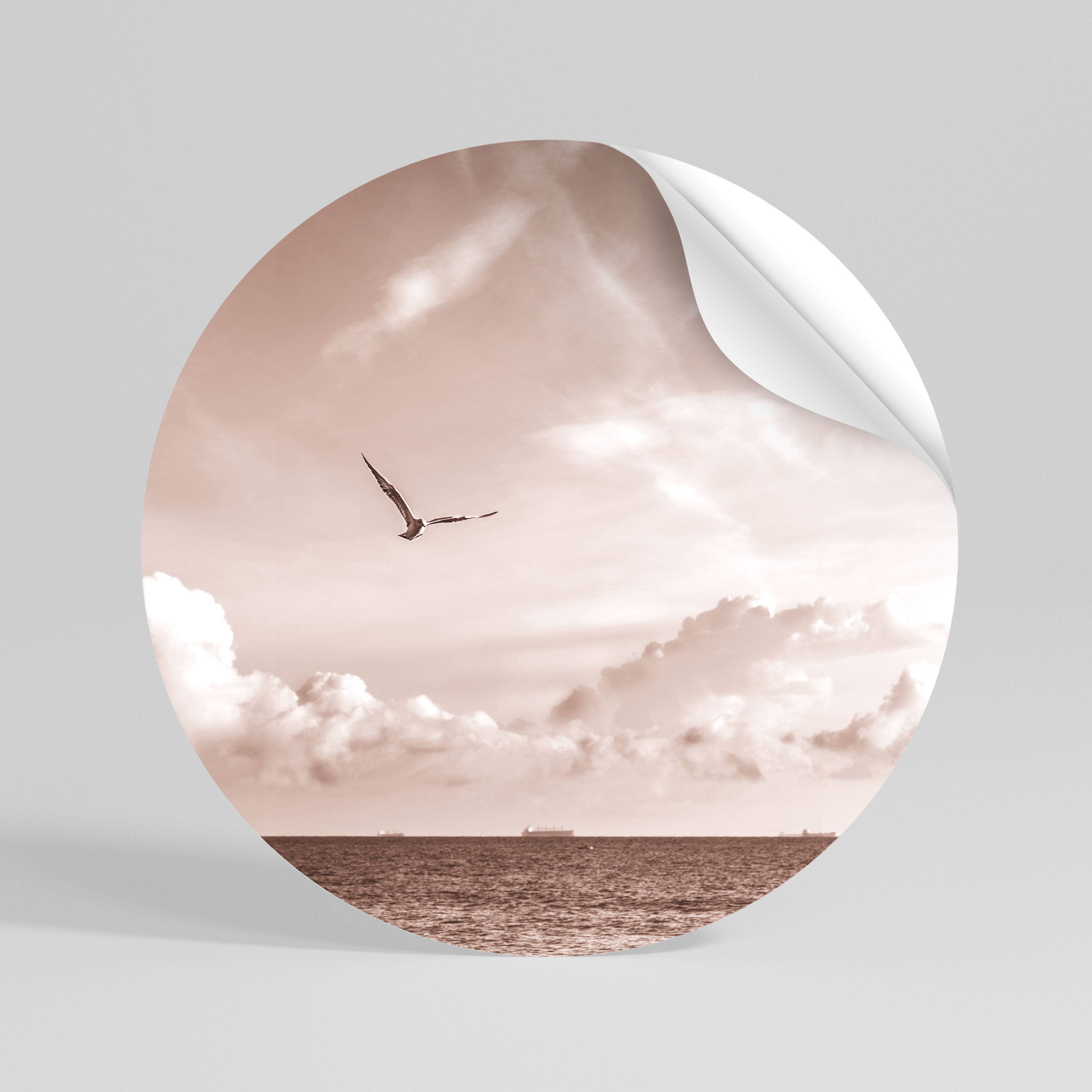 VISTA OF FREEDOM Rund väggdekal