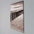 SERENE SHORELINE SEQUENCE Vertical Canvas Print