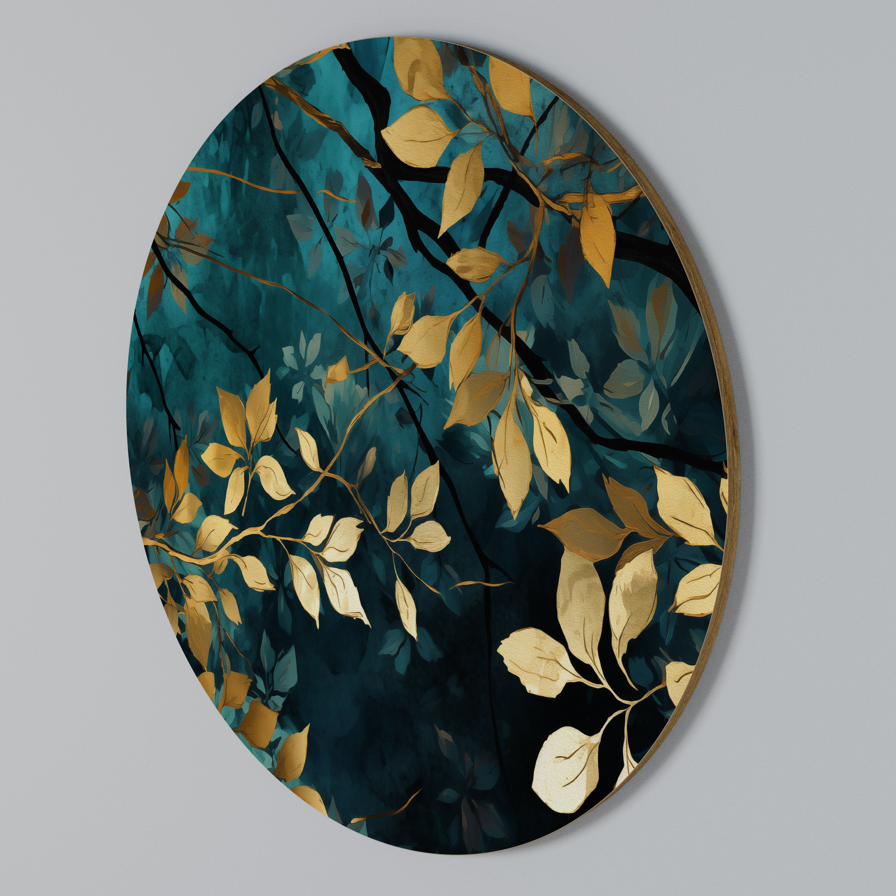 LUSH TURQUOISE Arte de pared redondo