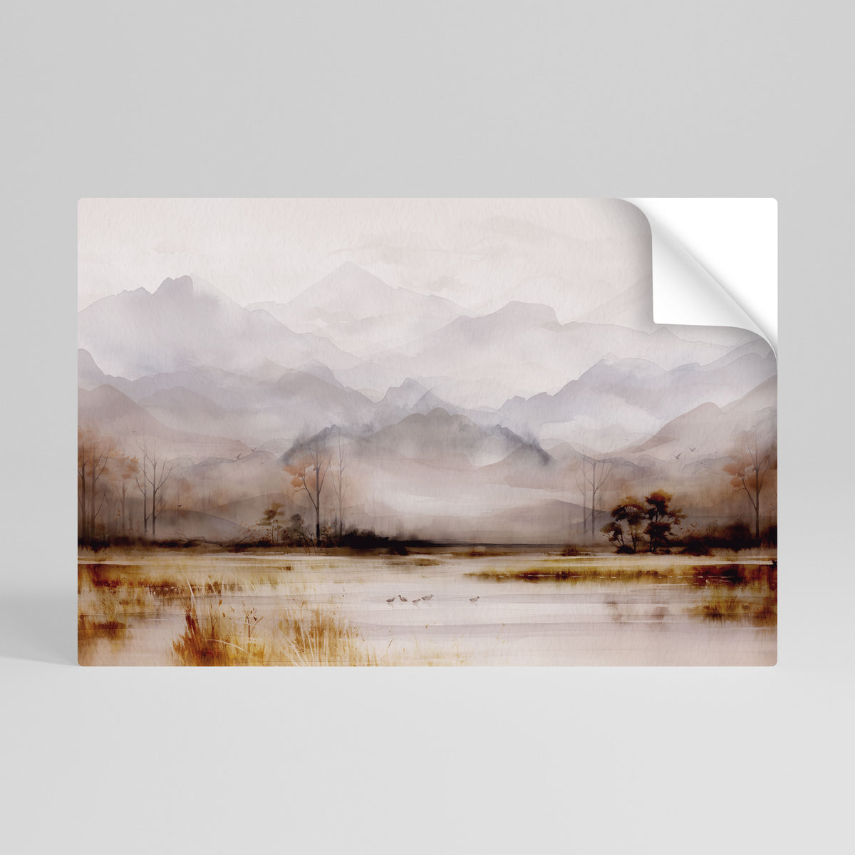 MISTY HORIZONS UNVEILED Poster Orizzontale Adesivo
