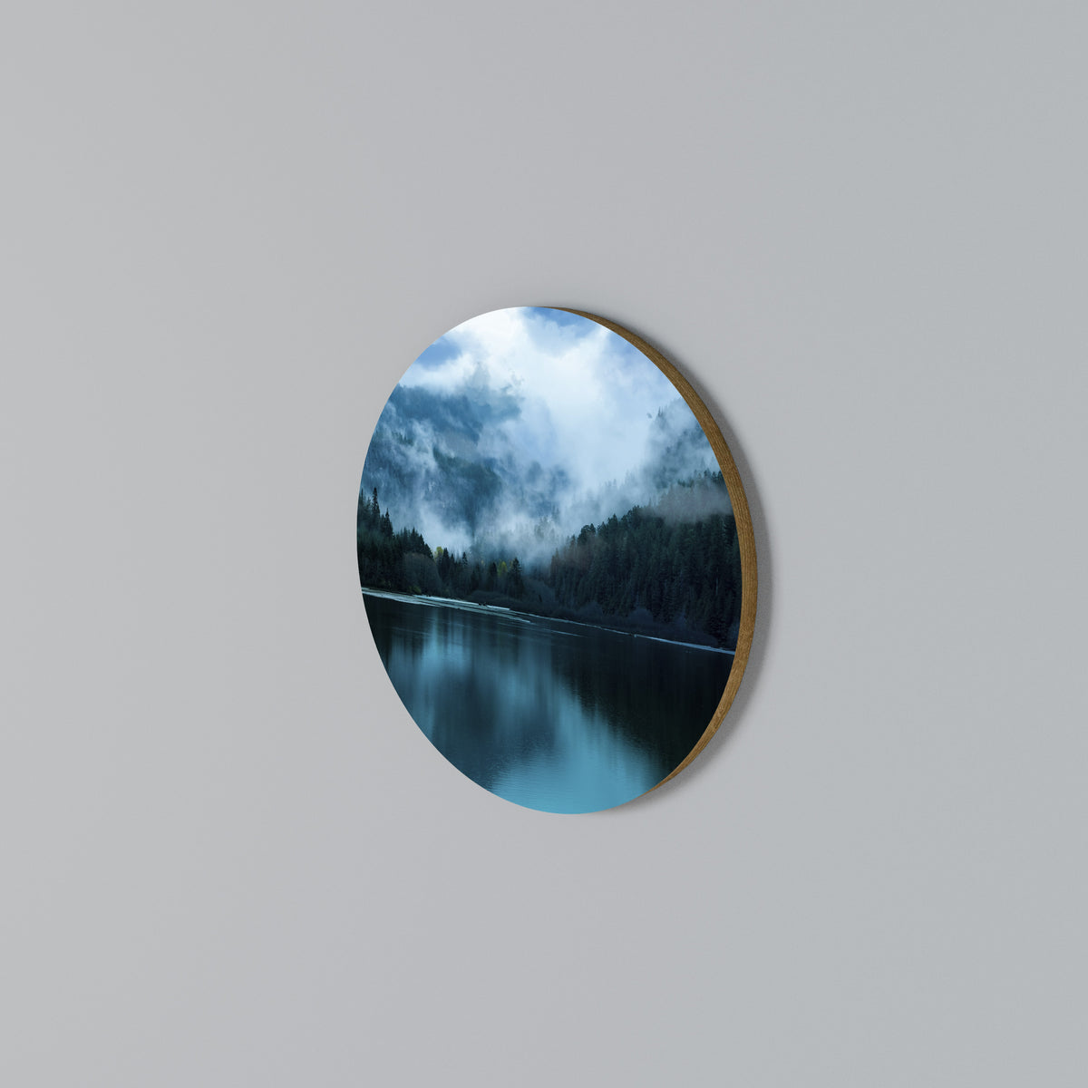 MYSTICAL MIST REFLECTIONS Round Wall Art