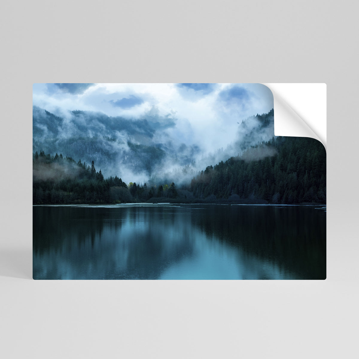 MYSTICAL MIST REFLECTIONS Poster Orizzontale Adesivo