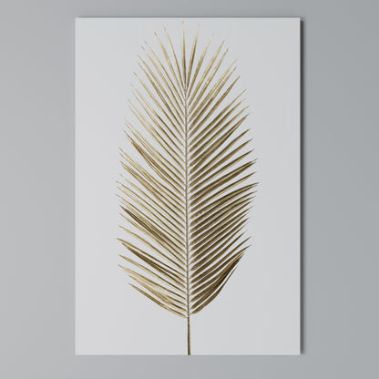 GOLDEN PALM ELEGANCE Quadro em tela vertical