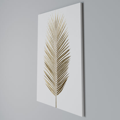 GOLDEN PALM ELEGANCE Quadro em tela vertical