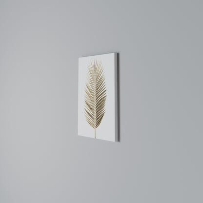 GOLDEN PALM ELEGANCE Quadro em tela vertical
