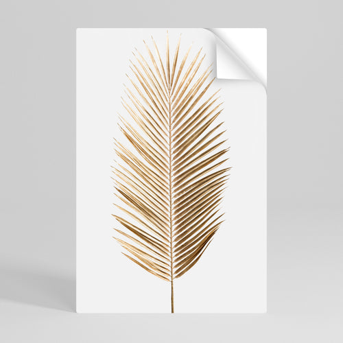 GOLDEN PALM ELEGANCE Póster adhesivo vertical