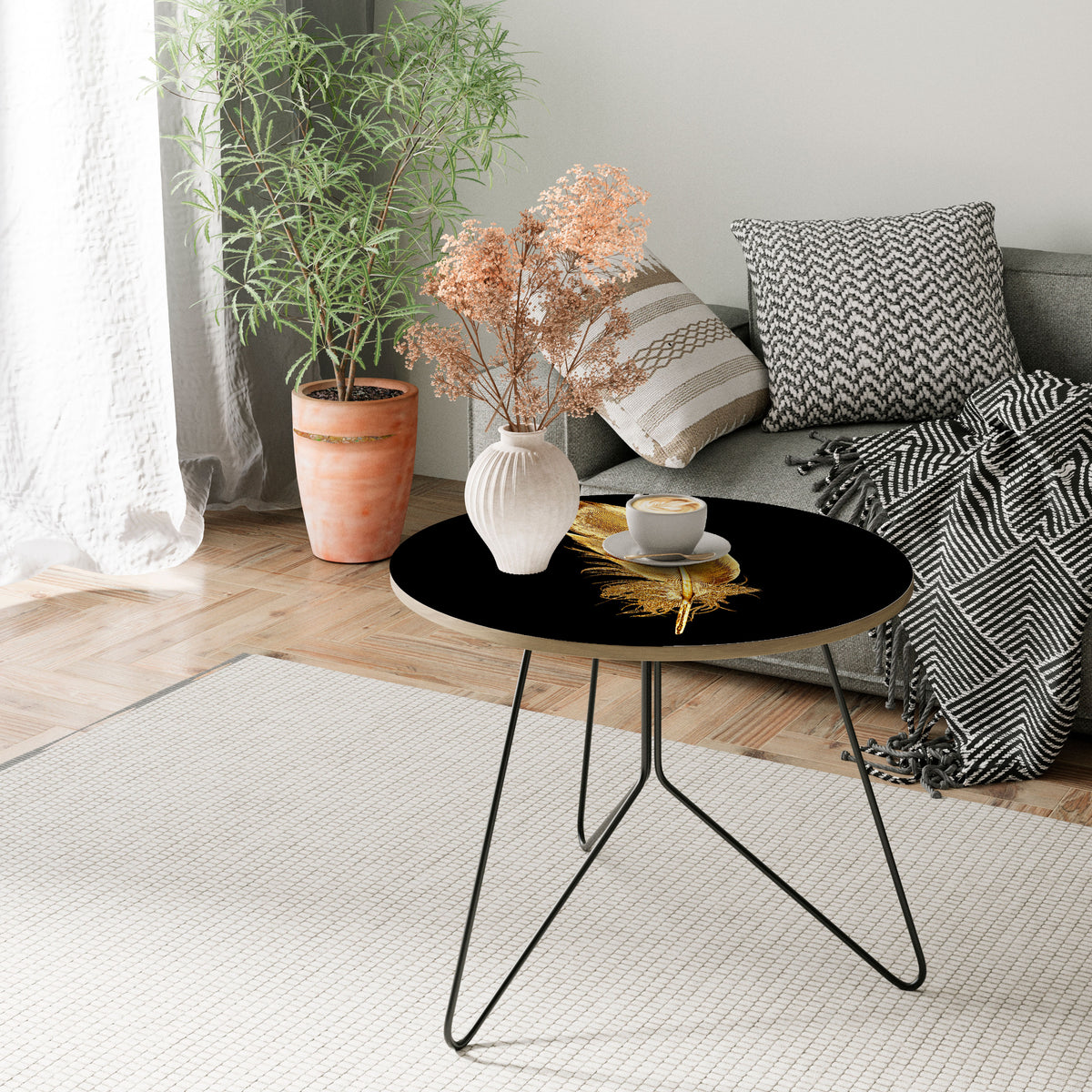 SHIMMERING FEATHER GRACE Couchtisch