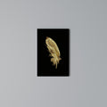 SHIMMERING FEATHER GRACE Vertical Canvas Print
