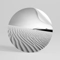 SAND INFINITY Runder Wandsticker zum Abziehen und Aufkleben
