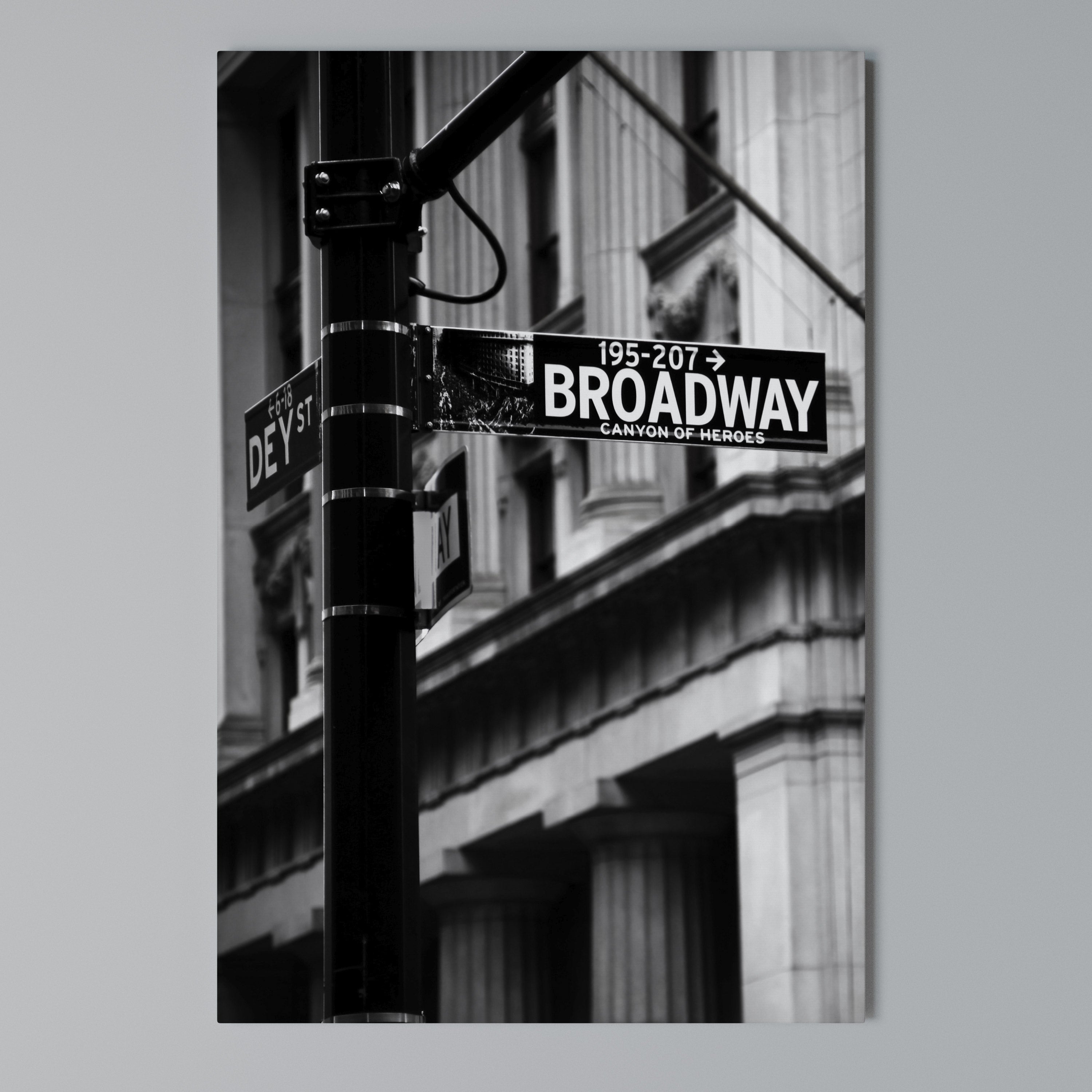 BROADWAY SIGN Vertical Canvas Print