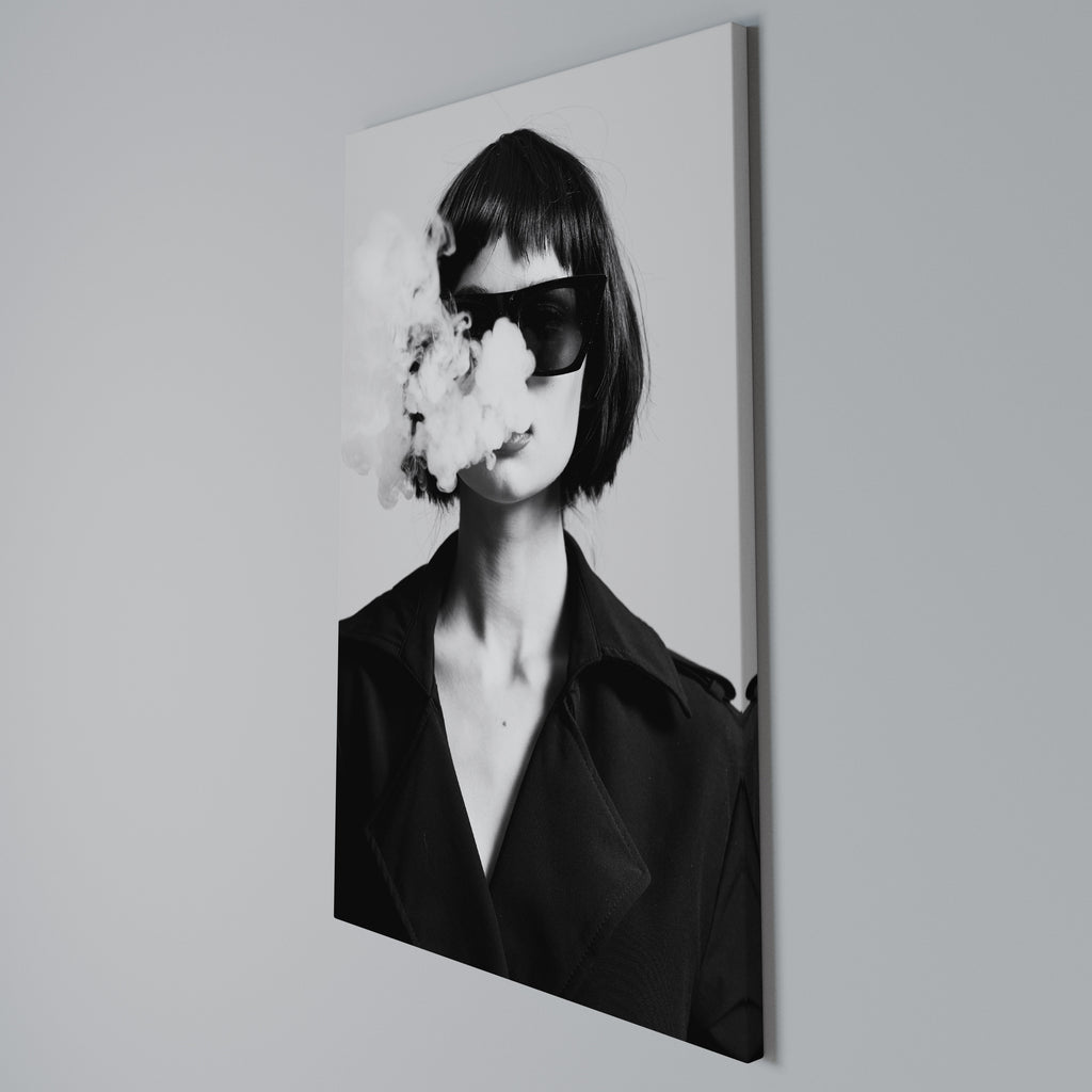 SMOKY BELLE Vertical Canvas Print