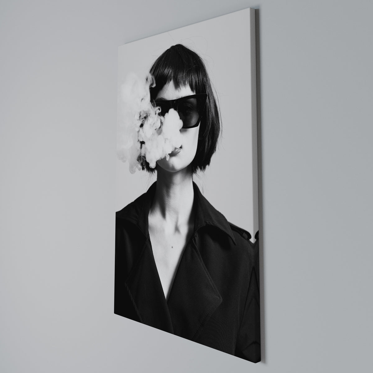 SMOKY BELLE Vertical Canvas Print