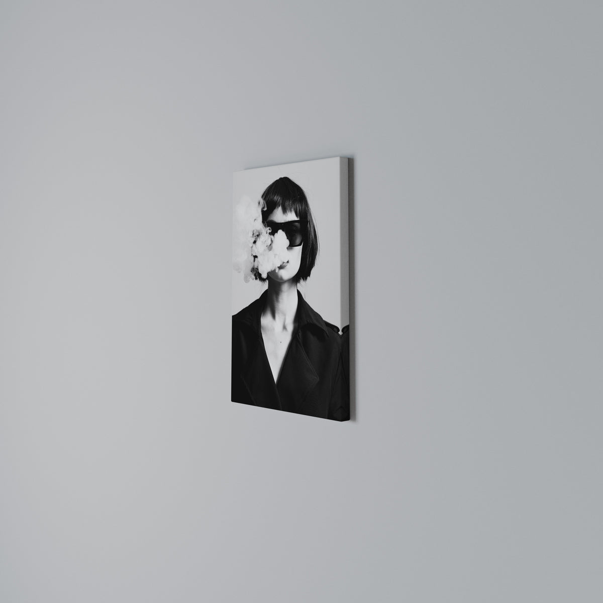 SMOKY BELLE Vertical Canvas Print