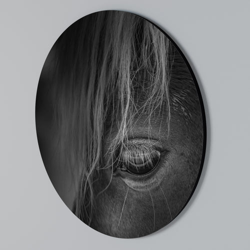 SILENT STRENGTH Rundes Wandbild