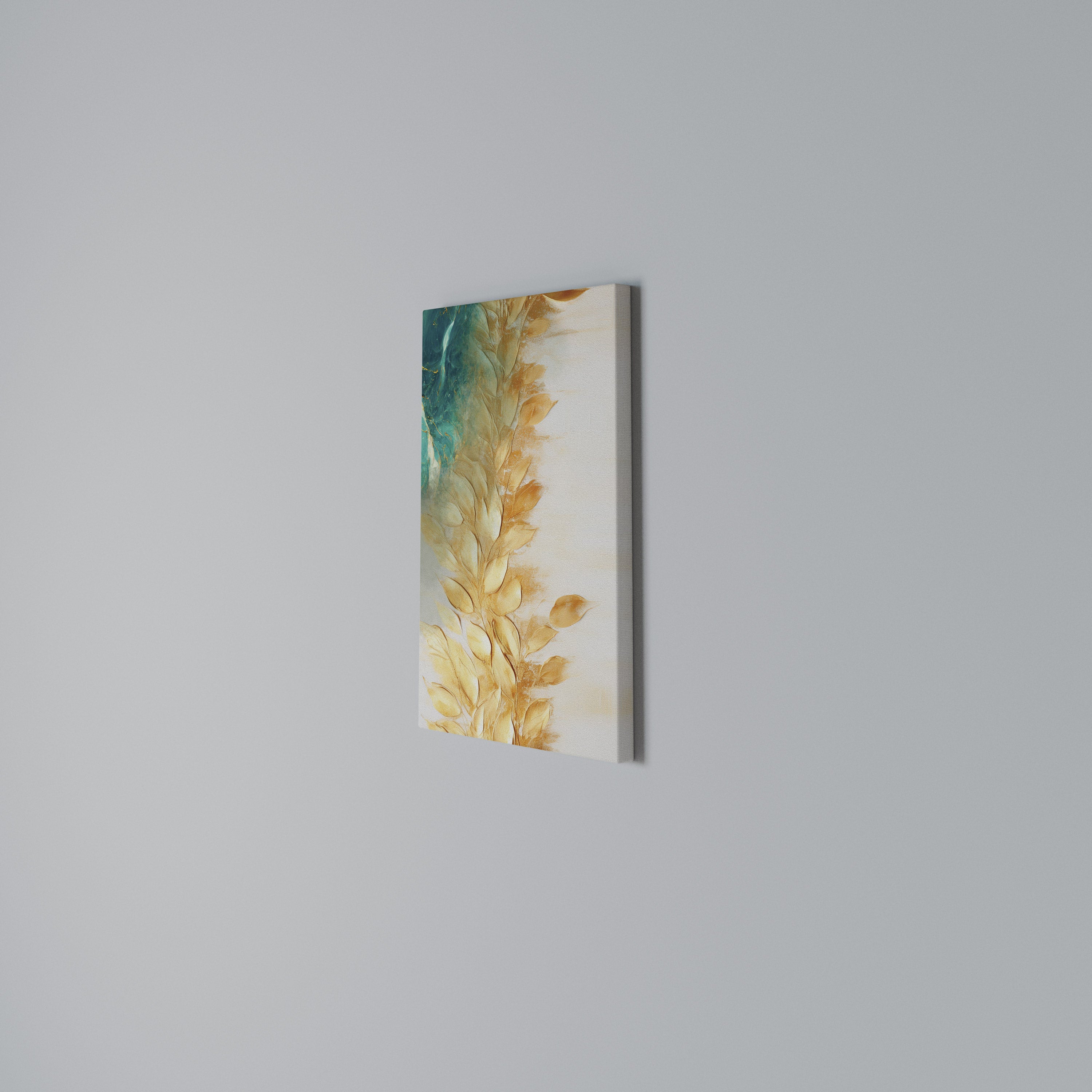 LEAVES IN RADIANCE Vertical Canvas Print