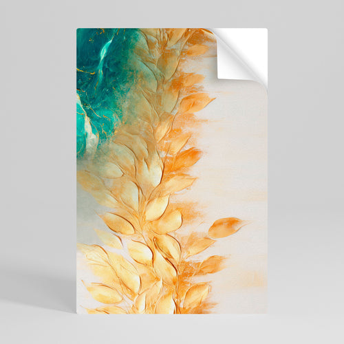 LEAVES IN RADIANCE Självhäftande Vertikal Poster