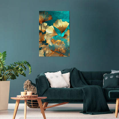 LUMINOUS FOLIAGE Quadro em tela vertical