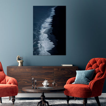 OCEAN'S WHISPER Stampa su tela verticale