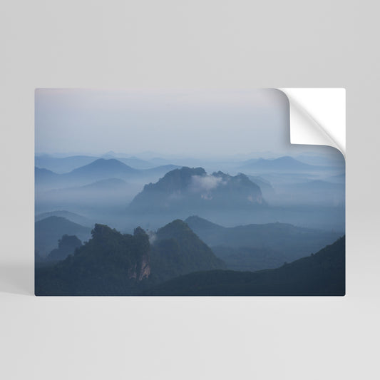 MISTY MOUNTAIN WHISPER Αυτοκόλλητη Αφίσα οριζόντια