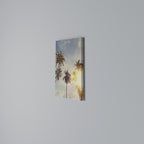 WHISPERING PALM LEAVES Vertical Canvas Print