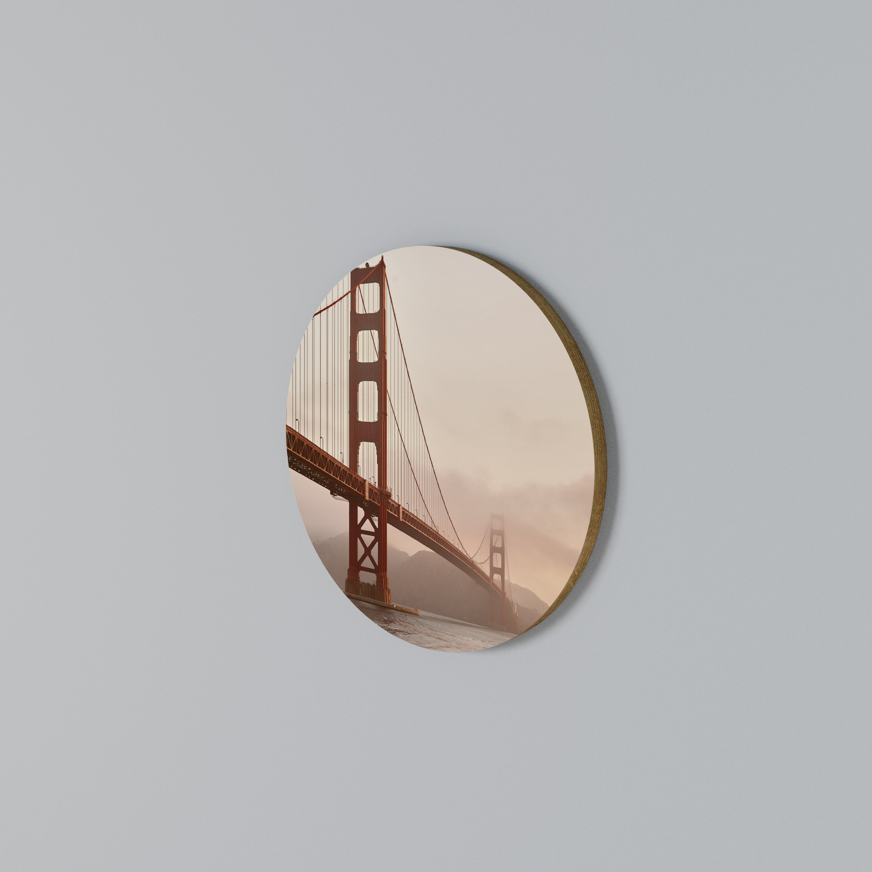BRIDGE OF DREAMS Round Wall Art