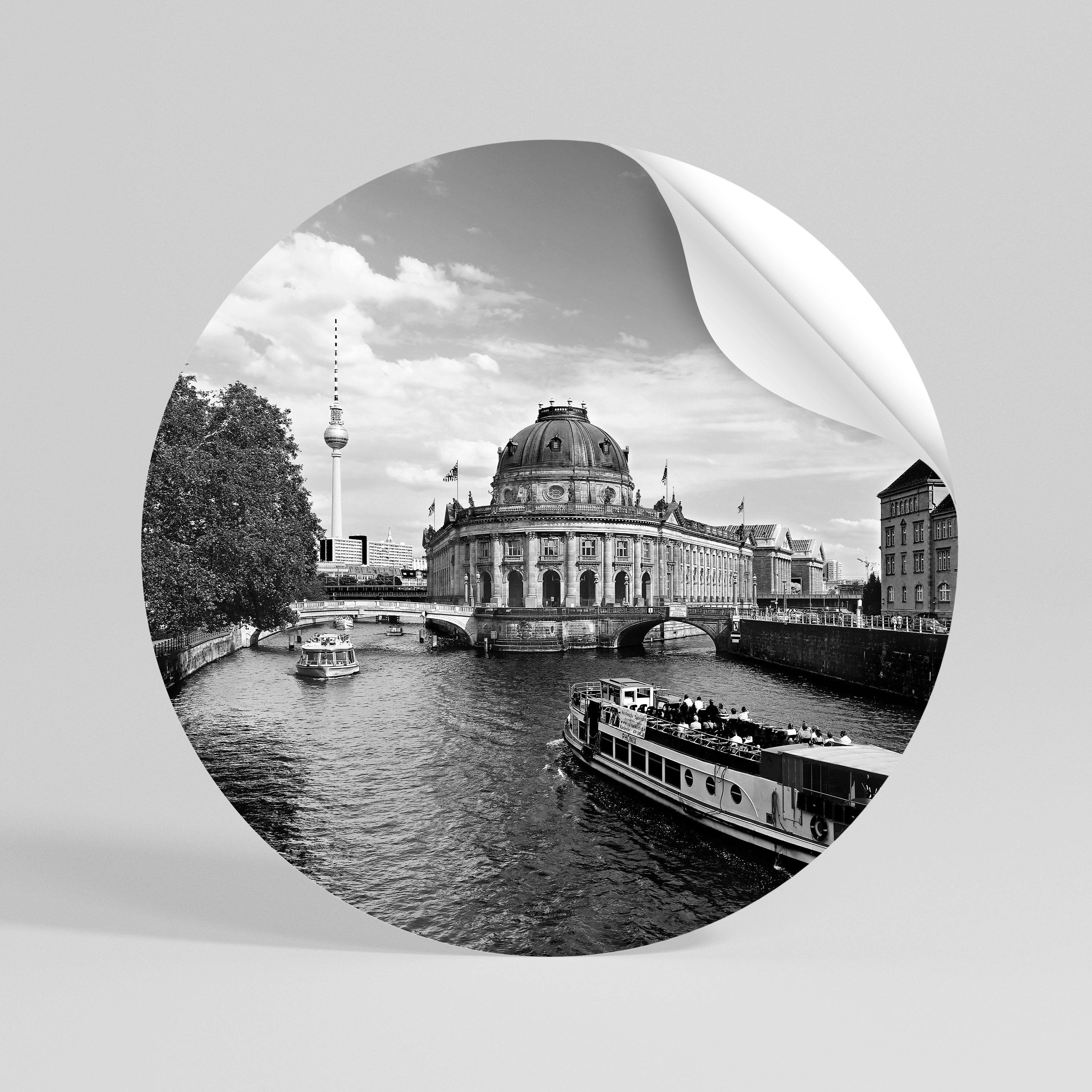 GHOSTS OF HISTORY Runder Wandsticker zum Abziehen und Aufkleben