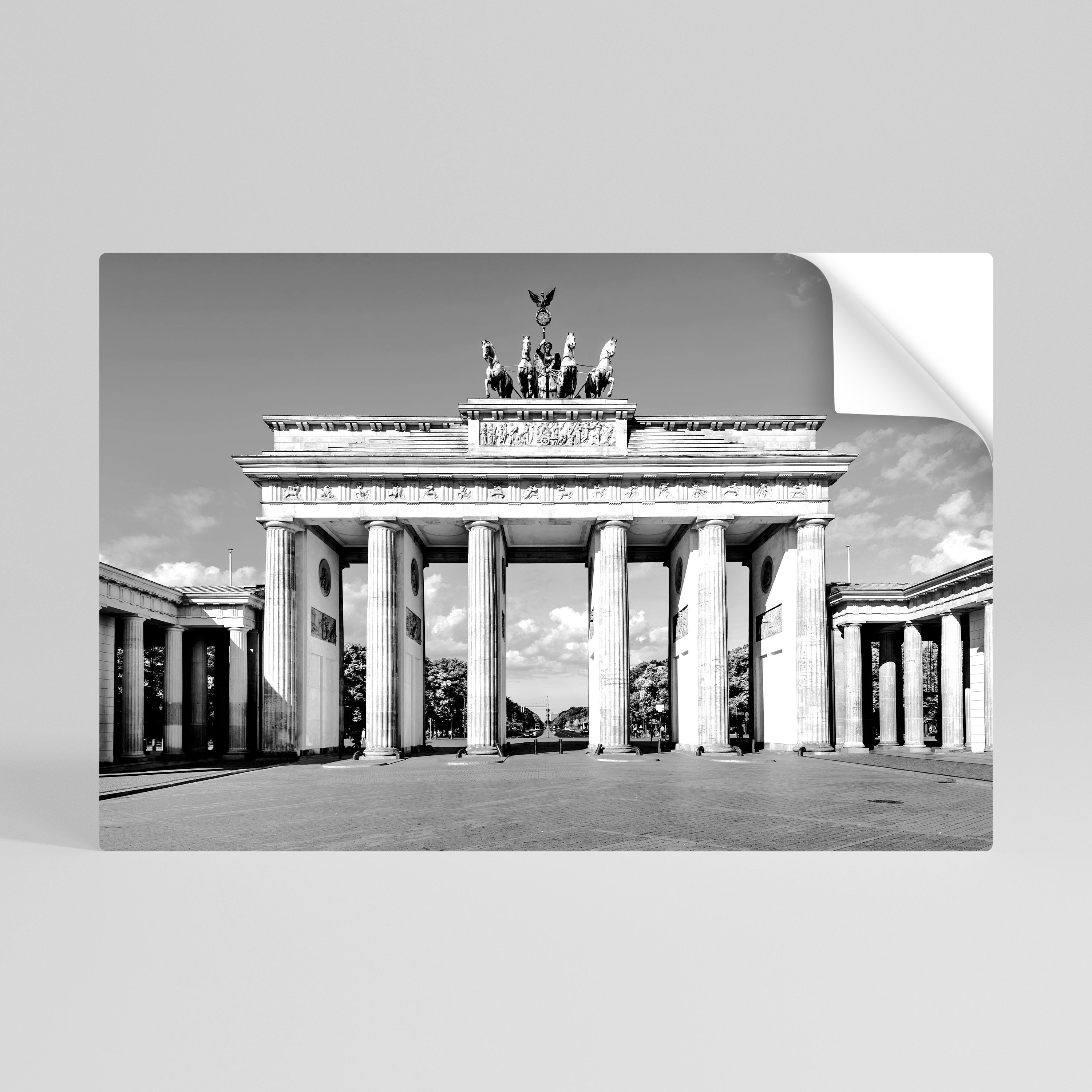 ECHOES OF HISTORY Peel and Stick Horizontal Poster