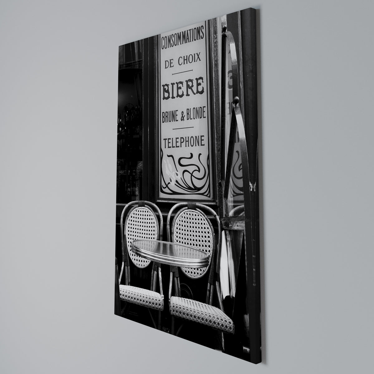 BISTRO VIBRATIONS Vertical Canvas Print