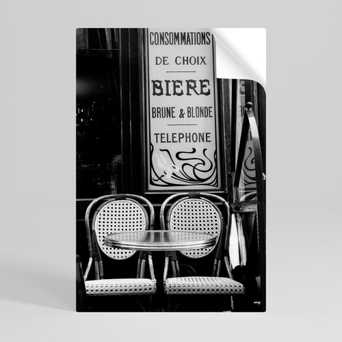 BISTRO VIBRATIONS Självhäftande Vertikal Poster