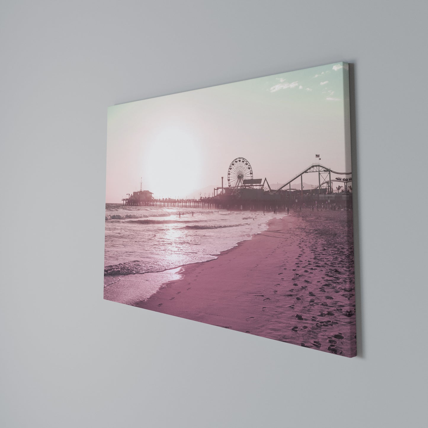 PASTEL COAST VIBES Stampa su tela orizzontale