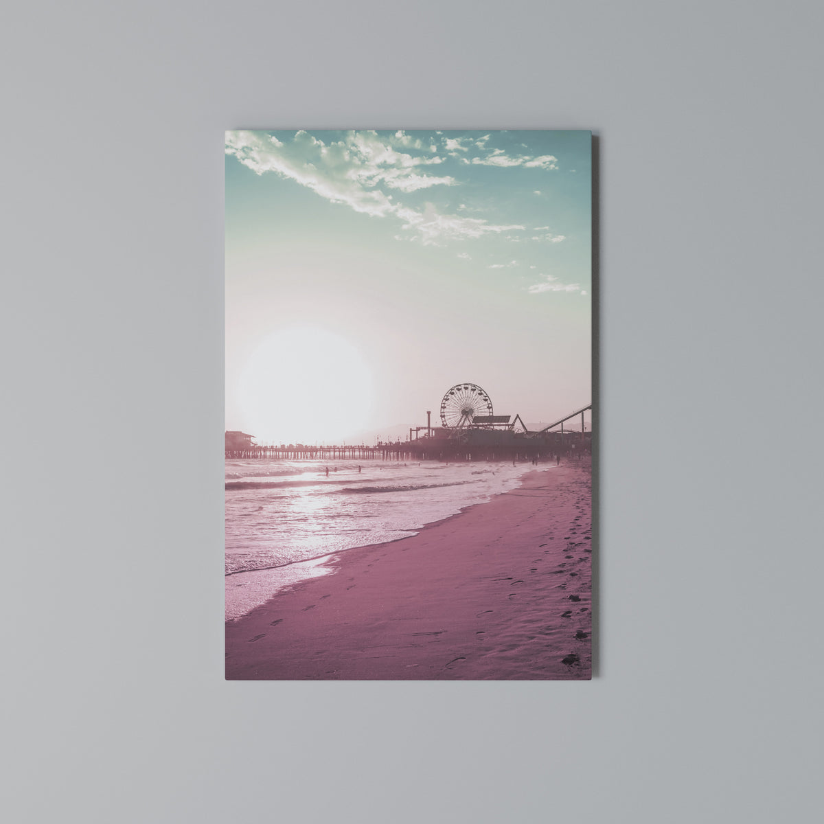 PASTEL COAST VIBES Quadro em tela vertical