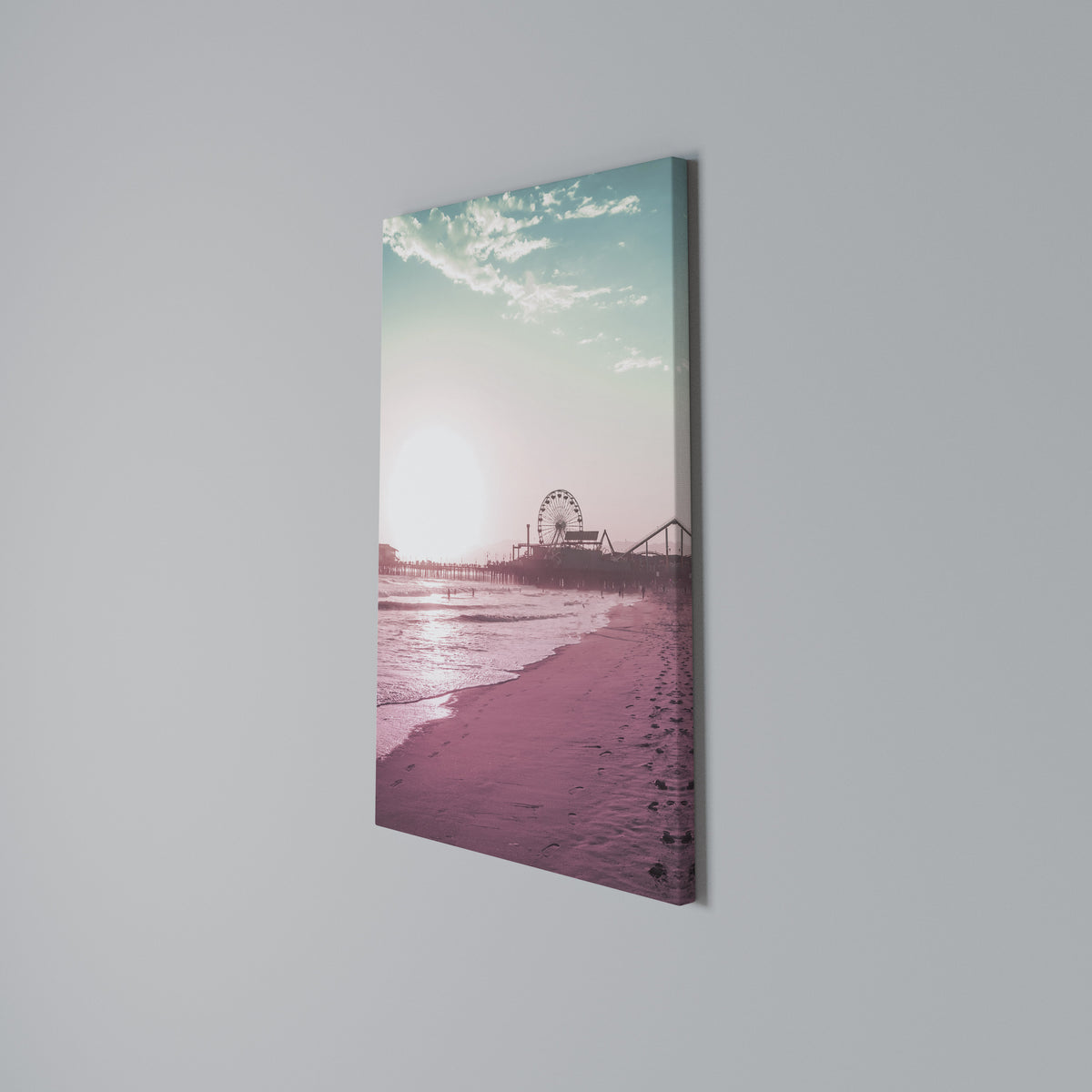 PASTEL COAST VIBES Quadro em tela vertical