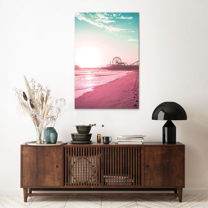 PASTEL COAST VIBES Quadro em tela vertical