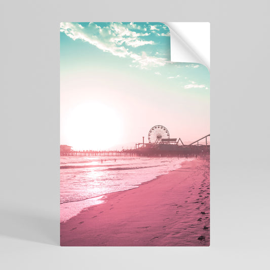 PASTEL COAST VIBES Póster adhesivo vertical