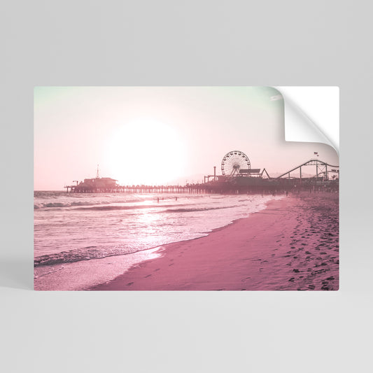 PASTEL COAST VIBES Póster adhesivo horizontal