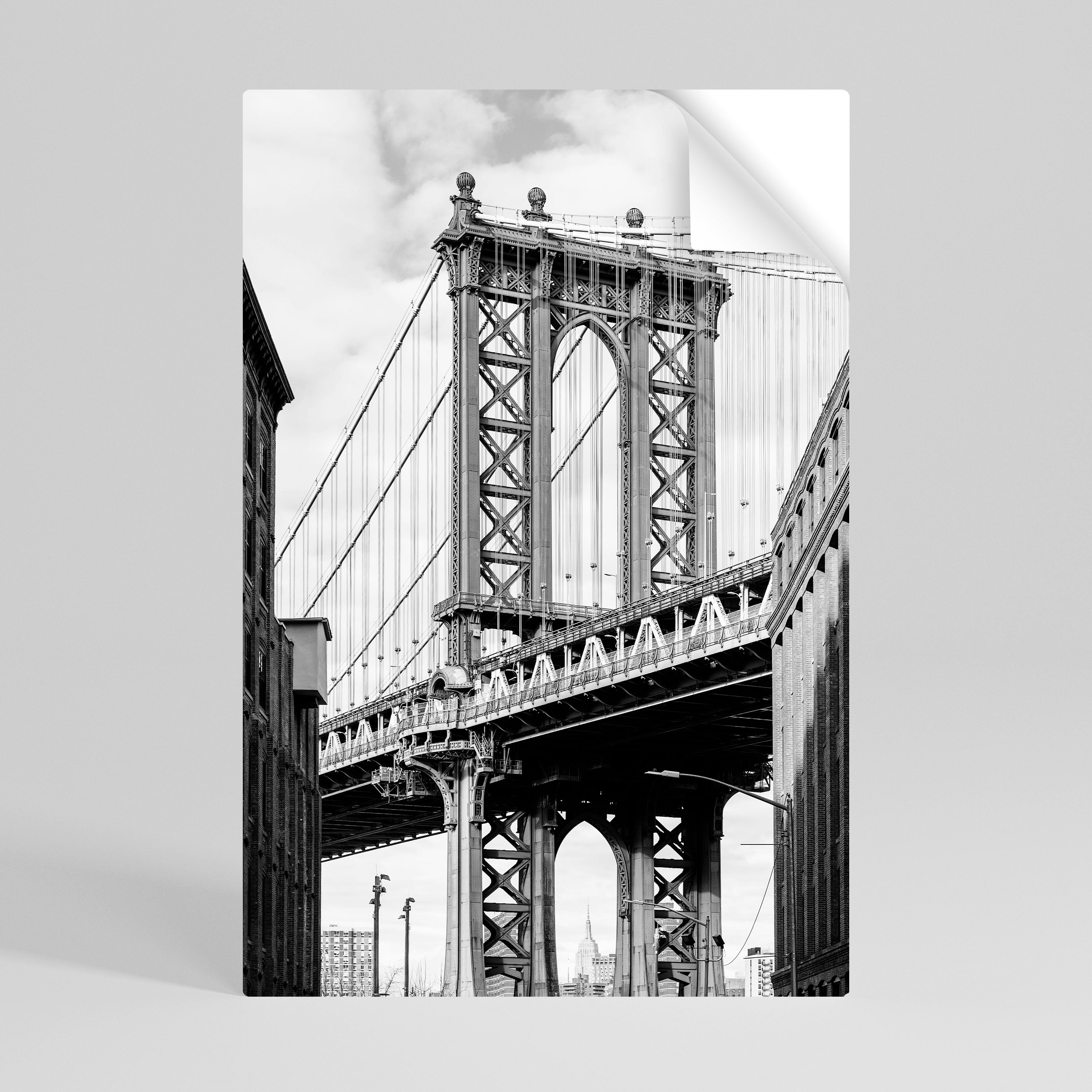 BRIDGE OF TIME Självhäftande Vertikal Poster