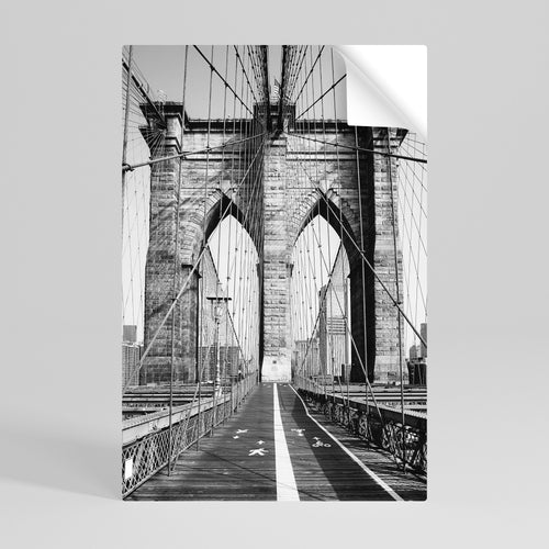 STRINGS OF HISTORY Självhäftande Vertikal Poster