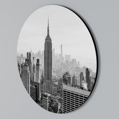 EMPIRE STATE BUILDING Round Wall Art