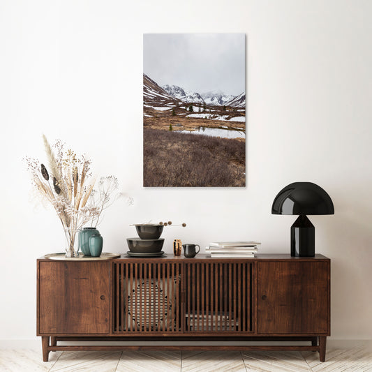 ECHOES OF WINTER Vertical Canvas Print