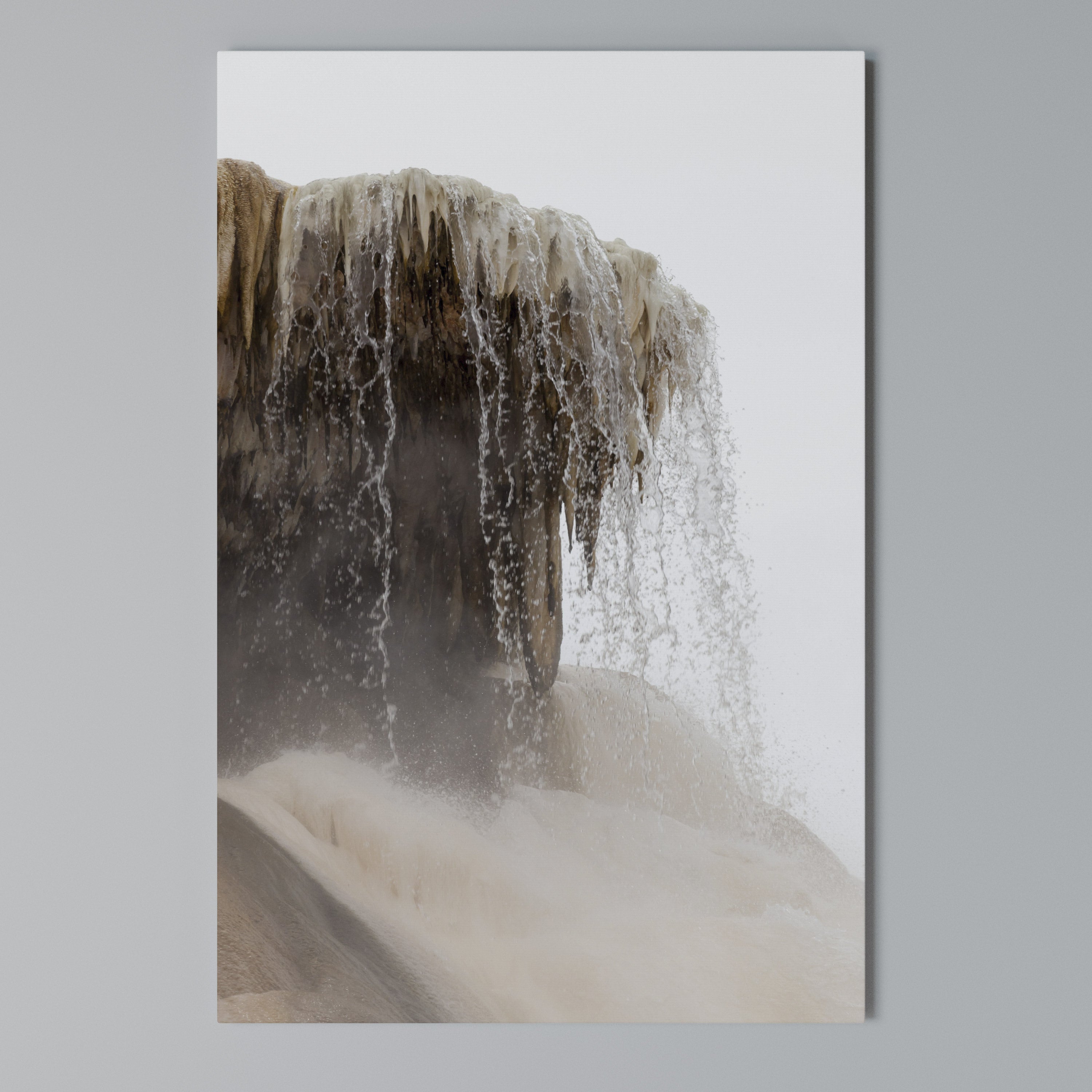 MAMMOTH HOT SPRINGS Vertical Canvas Print