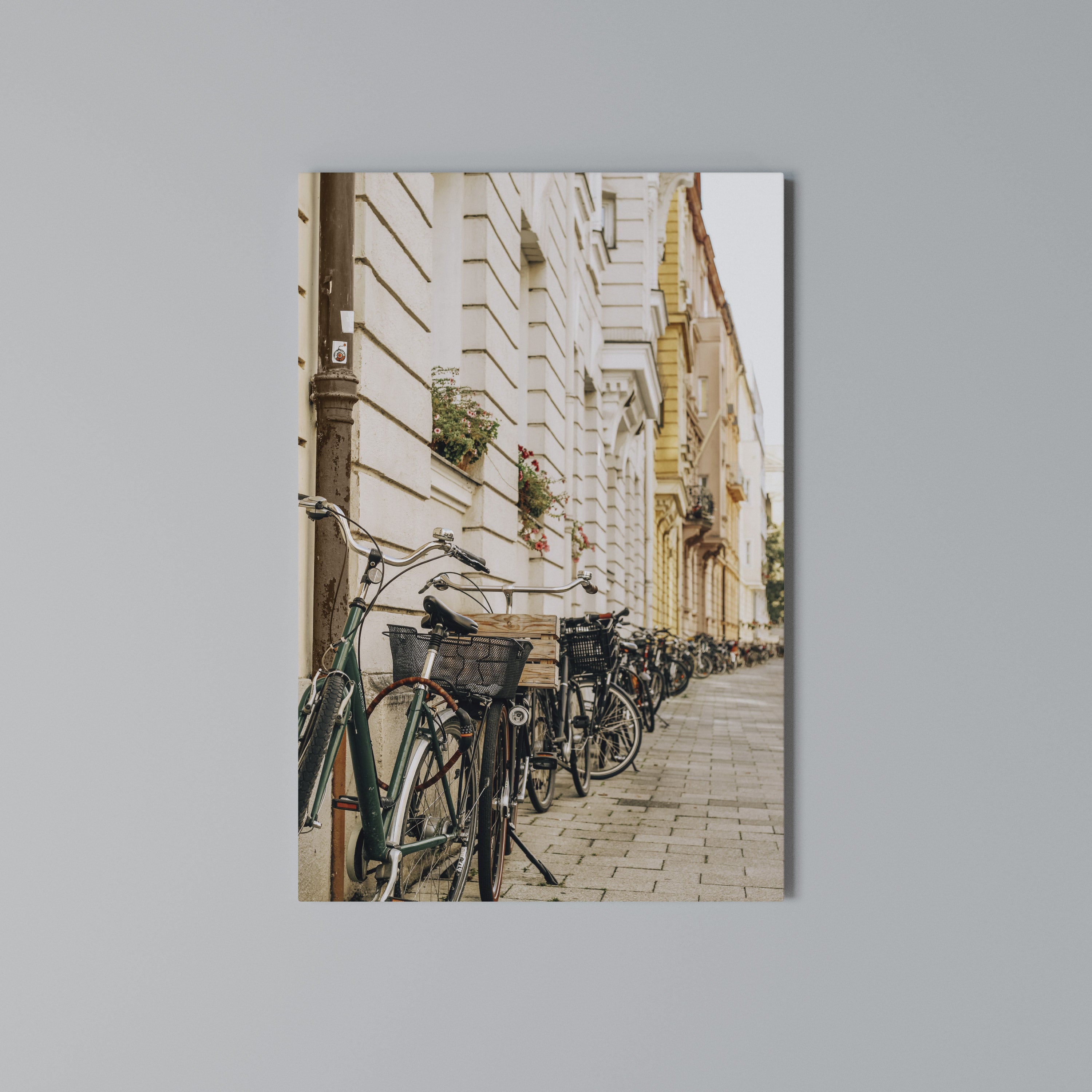 URBAN CYCLE HAVEN Vertical Canvas Print