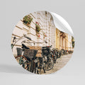URBAN CYCLE HAVEN Vinilo adhesivo redondo
