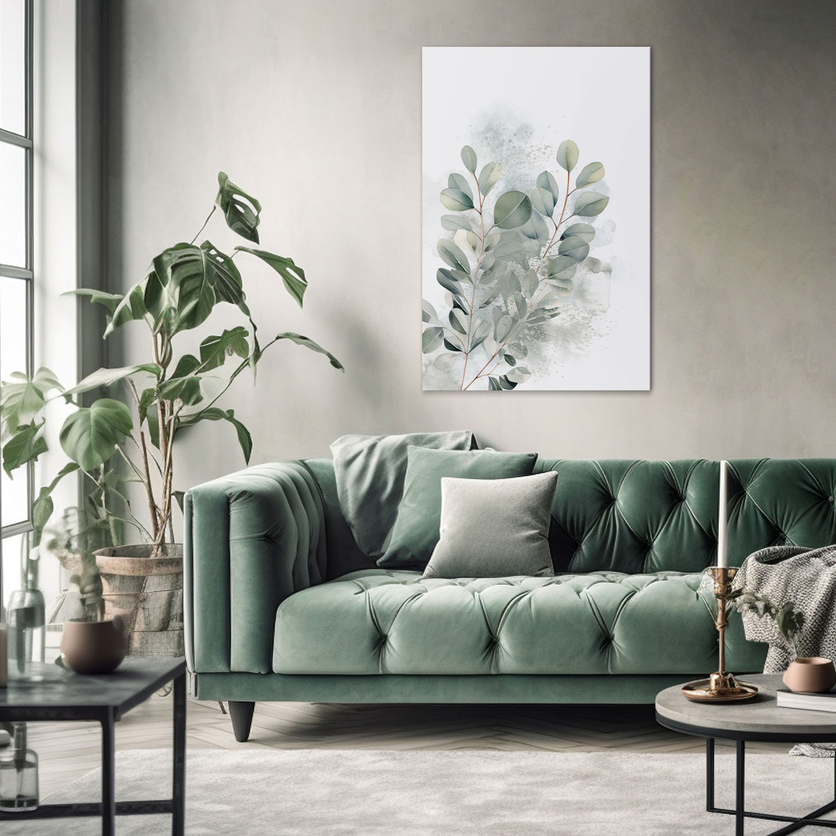 DELIGHTFUL EUCALYPTUS Cuadro en lienzo vertical