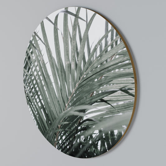 PALM WHISPERS Στρογγυλός πίνακας ζωγραφικής