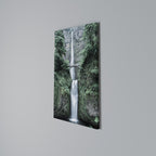 MYSTICAL WATERSCAPE BRIDGE Cuadro en lienzo vertical